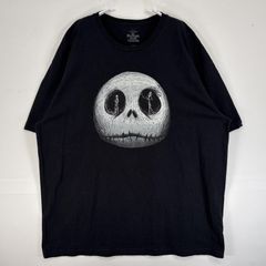 古着 ディズニー Disney 半袖Tシャツ キャラクター ジャック ナイトメア・ビフォア・クリスマス クルーネック XL  ブラック プリント メンズ