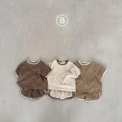 bella bambina 新作　リンガーセットアップ　韓国子供服