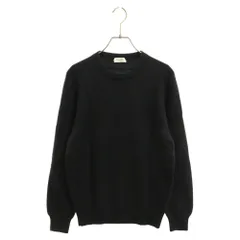 SAINT LAURENT PARIS (サンローランパリ) 16AW レザーエルボーパッチ カシミヤニット 長袖セーター 437306 Y1M01 ブラックのサムネイル