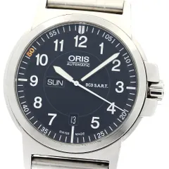 【再出品】ORIS 自動巻き ラバーベルト 黒文字盤 再出品】ORIS 自動巻き ラバーベルト 黒文字盤