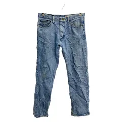 Wrangler デニムパンツ W33 ラングラー レギュラーフィット ブルー コットン メキシコ製 古着卸 アメリカ仕入 2502-725