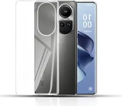 JACRON OPPO Reno 10 Pro用の ケース クリアOPPO Reno10 5Gカバー TPU 高透過率 耐衝撃 薄型 軽量型 黄ばみ防止 指紋防止 TPU素材を採用して オッポ リノ10 透明(OQW-HY-646)のサムネイル