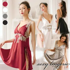 セクシー ランジェリー ベビードール セクシー シースルー キャミソール スリップ ワンピース セクシー下着 可愛い ルームウェア 部屋着 前あき レース セクシー下着 icoc398