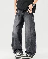 ジーンズ メンズ パンツ デニムパンツ ストレートデニム チノパン メンズズボン デニム ボトムス カジュアルパンツ ブラック CZU1032