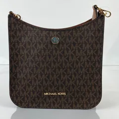 【未使用】 MICHAEL KORS マイケルコース ショルダーバッグ 35S1G7BM1B BROWN シグネチャー ブラウン 250114 01517hi◇147