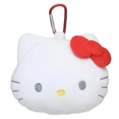 ハローキティ ミニポーチ カラビナ付きぬいぐるみファスナーマスコット サンリオ ティーズファクトリー 小物入れ キャラクター グッズ 