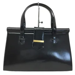 極美品 イヴサンローラン フォーマル ハンドバッグ カサンドラロゴ オールレザー Yves Saint Laurent 良品 イヴサンローラン カサンドラロゴ