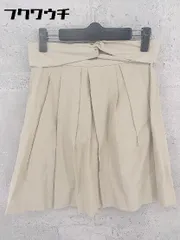 ◇ ◎ MACPHEE マカフィー トゥモローランド ベルト付き 膝丈 スカート サイズ34 ベージュ レディース 【中古】 【1002801333935】のサムネイル