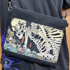 ガシャ髑髏 ハンドメイド クロスボディバッグ ショルダーバッグ