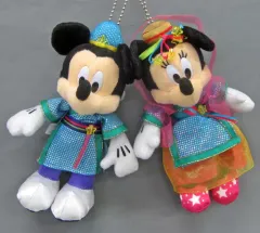 【中古】ぬいぐるみ ミッキー＆ミニー ぬいぐるみバッジセット 「ディズニー七夕デイズ2016」 東京ディズニーリゾート限定
