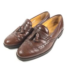 A0619-25-A Burberrys バーバリー メンズ レザー ローファータッセル ブラウン 24.5cm
