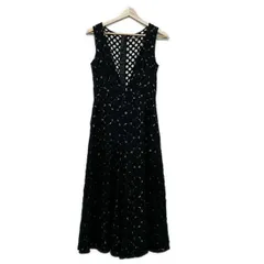 VIVIENNE TAM 総柄　パワーネット　フレア　オールインワン　サロペット VIVIENNE TAM 総柄 パワーネット フレア オールインワン