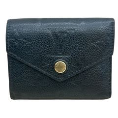 ルイヴィトン LOUIS VUITTON 三つ折り財布 ポルトフォイユ ゾエ モノグラムアンプラント ノワール ゴールド金具 黒 コンパクト ウォレット M62935 RFID  ♯1073012167