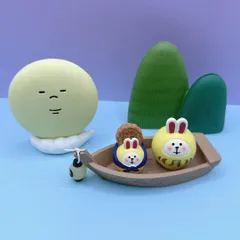 コンコンブル　大きな満月＆月見舟＆お月見山＆月餅かつぎうさぎだるま＆満月うさぎ