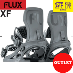 【ムラスポ公式】FLUX　フラックス　XF（グレー）　メンズ　バインディング　23-24　NEW　スノーボード　30％OFF