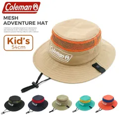 キッズアドベンチャーハット コールマン Coleman メッシュ ベンチレーション 54cm ボーイズ ガールズ 男の子 女の子 男子 女子 帽子 アウトドア 釣り キャンプ BBQ 日よけ対策 131-0042