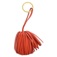 LOEWE (ロエベ) フリンジ タッセル バッグチャーム キーホルダー レッドのサムネイル