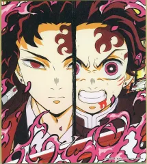 【中古】紙製品 継国縁壱＆竈門炭治郎 「鬼滅の刃 全集中展 刀鍛冶の里編・柱稽古編 作画スタッフ全集中複製ミニ色紙 A」