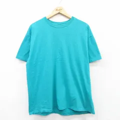 XL/古着 ヘインズ 半袖 ビンテージ Tシャツ メンズ 90s 無地 コットン クルーネック 水色 spe 25apr24 中古