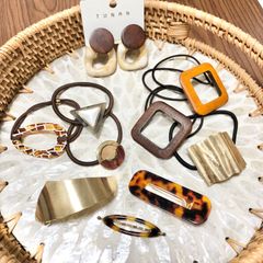 【10点】ブラウンゴールド新品ヘアアクセサリーまとめ売り韓国ファッション