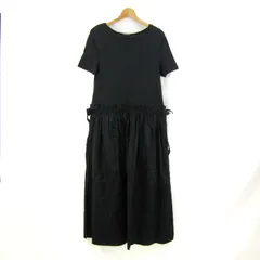 ザラ 切替ワンピース 半袖 トップス レディース USA Sサイズ ブラック ZARA 【中古】