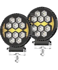 LED作業灯 12V/24V両用 36W 白色光 黄色光2個ジムニーランクル他 