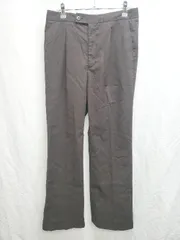 ◇ green label relaxing UNITED ARROWS スリット タック パンツ サイズ40 ブラウン レディース P  【1407100034703】