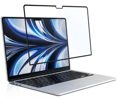 【在庫セール】MacBook Air M2/M3チップモデル 用 ブルーライトカット フィルム 着脱式 MacBook Air 13.6 液晶 保護フィルム アンチグレア 反射防止 指紋防止 見やすく目に優しい フィルム 粘着式 繰り返し 脱着可能