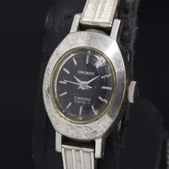 レアOrient Carina クォーツ レクタンギュラー時計 未使用 ORIENT カリーナ クォーツ 電池交換済 日本製 腕時計