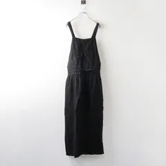 ◆美品◆ARMEN(アーメン) リネン　エプロンワンピース　ブラック ARMEN 〜LINEN HERRINGBONE APRON ONE PIECE〜,Narumi Trading