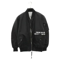 UNIFORM EXPERIMENT (ユニフォームエクスペリメント) 19AW 3LAYER NYLON SEAMTAPED MA-1 ナイロン フライト ボンバージャケット ブラック UE-192053のサムネイル