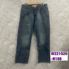 Wrangler ラングラー デニムジーンズパンツ インディゴブルー ルーズ ストレート 32×30 実寸 31in 97ARWJC USA W221020-N188