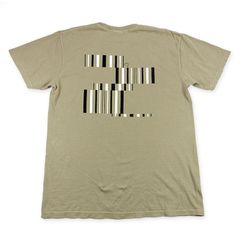 グリッチ ビデオ エフェクト Tシャツ （カーキ・Lサイズ）オリジナル グラフィックTシャツ