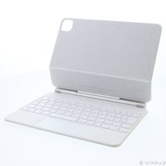 〔中古品〕 11インチ iPad Pro 第3／2／1世代用 Magic Keyboard 日本語 ホワイト MJQJ3J／A【344】