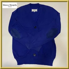 マルタンマルジェラ 2011年 ニットカーディガン エルボーパッチ Maison Margiela（メゾン マルジェラミドルゲージウールリネン