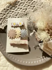 ベビー&キッズ　くすみカラーヘアピン３点セット　お得⭐︎