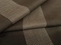 平和屋着物●本場大島紬　泥染め　7マルキ　短冊文　正絹　逸品　AAAV7228zg