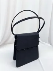★luna borsa★レザーボストンバッグ ブラック ショルダーバッグ 大容量 171-902504140550_1.jpg