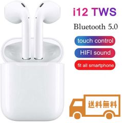 12【Bluetooth 5.0】完全ワイヤレスイヤホン iPhone