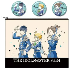 【中古】その他雑貨(キャラクター) Beit コットンポーチ＆缶バッジセット Design produced by Sanrio 「アイドルマスター SideM×サンリオ」