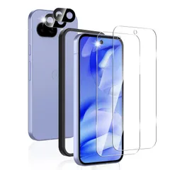 【在庫セール】9a ガラスフィルム 2枚 + Google Pixel 9a Pixel カメラフィルム 2枚 【4枚セット】Google Pixel 9a フィルム 強化ガラス 指紋認証対応 Google 全面保護 旭硝子製素材 グーグルピクセル9a 保護フ