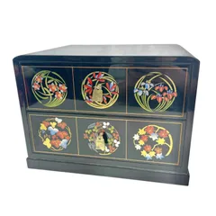 蒔絵 小箪笥 引出し 小物入れ 漆器　骨董　年代物 蒔絵 小箪笥 引出し 小物入れ 漆器 骨董 年代物 2025年最新