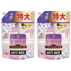 【2袋セット】Ｐ＆Ｇ レノア ハピネス 夢ふわタッチ リラックスナイトホワイトムスク つめかえ用 特大サイズ 750mL 