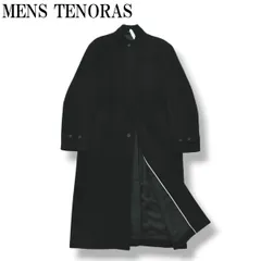 メンズティノラス ロングコート スタンドカラー ウール アンゴラ 比翼ボタン L メンズティノラス ロングコート スタンドカラー ウール アンゴラ 比翼