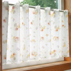 カフェカーテン　サンリオ　リトルツインスターズ　星の花　120x45cm　日本製のサムネイル