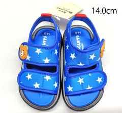 【正規品】ミキハウス ホットビスケッツ ジャージ素材サンダル 72-9402-976　14.0cm　新品(難あり)