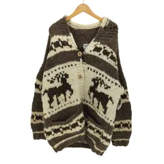 どんぶり様用KANATA カナタ カウチンニット カーディガン ウール トナカイ KANATA（カナタ）の中古品の通販サイト セカンドストリート