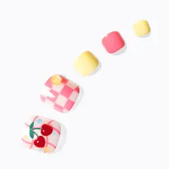 新品 日本未発売品4S076「チェリーピンク」DASHING DIVA  ダッシングディバ マジックプレス フット ペディキュア ネイルチップ 付け爪