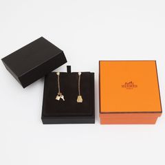 エルメス　ケリー クロシェット　ピアス　AU750PG　K18　ピンクゴールド