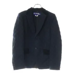JUNYA WATANABE COMME des GARCONS (ジュンヤワタナベ コムデギャルソン) 14AW 中綿キルティング エルボーパッチ ナイロンテーラードジャケット ネイビー WN-J006のサムネイル